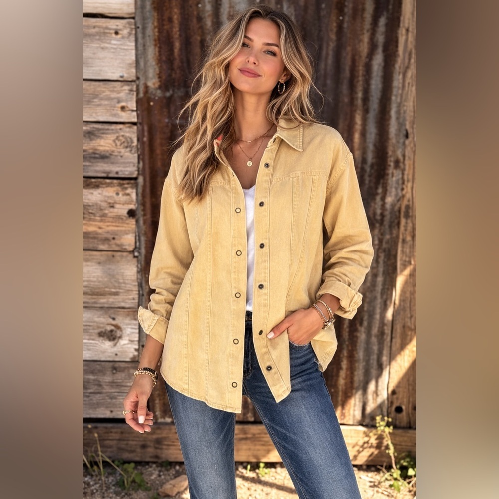 Studio 1940 Button Front Shirt-Size Large